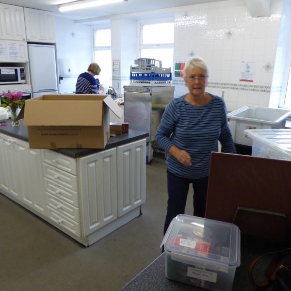 Clearing the kitchen