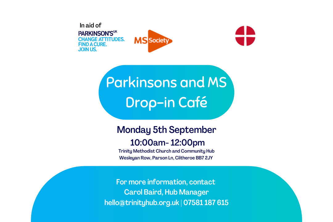 Parkinsons and MS Drop-in Cafe Poster