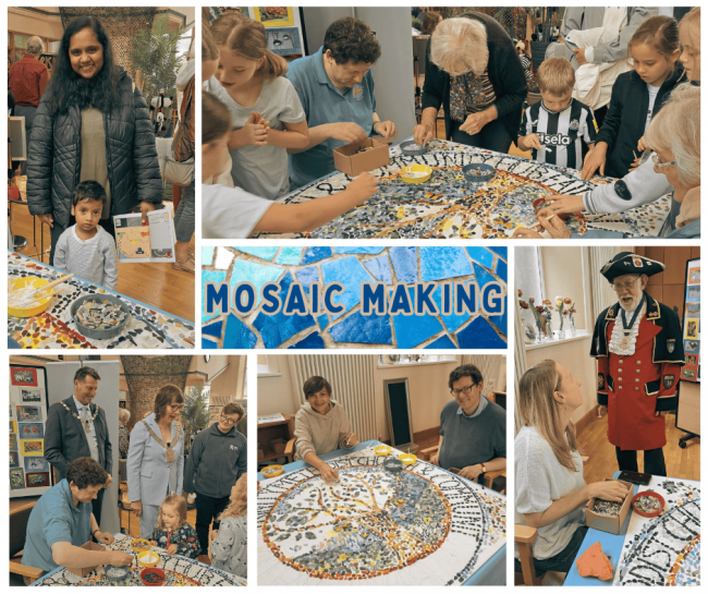 Mosaic making Mosaic making