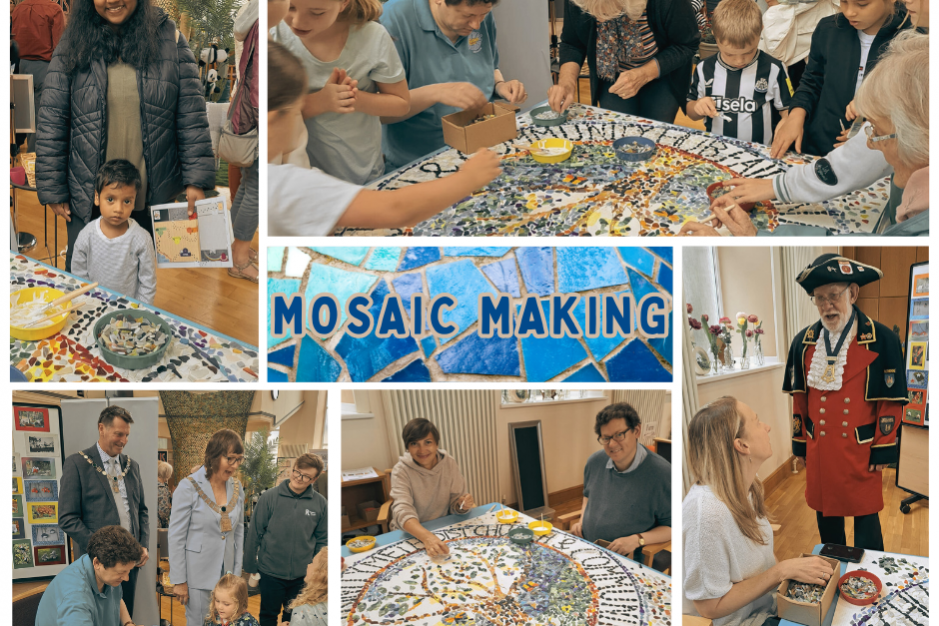 Mosaic making Mosaic making